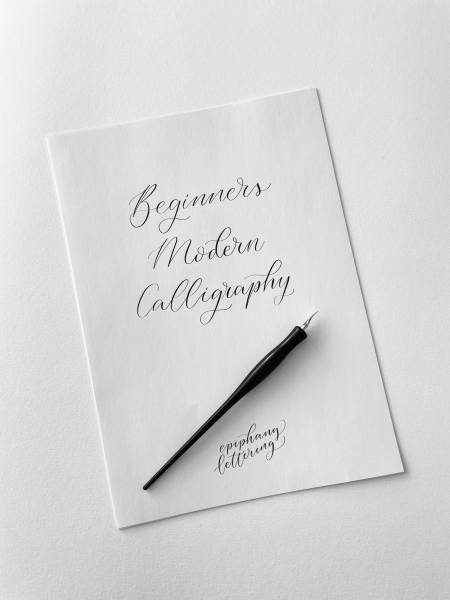 Calligraphy workshop sheet